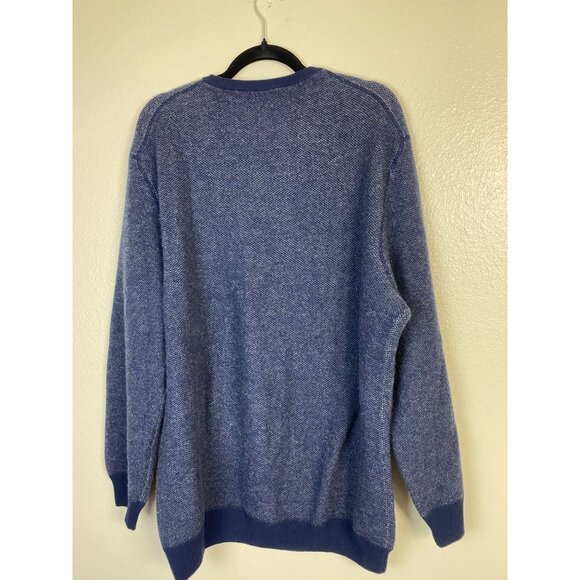 Zachary Prell Mens Cashmere Wool Sweater Textured Knit Long Sleeve Size XXL - Picture 15 of 16